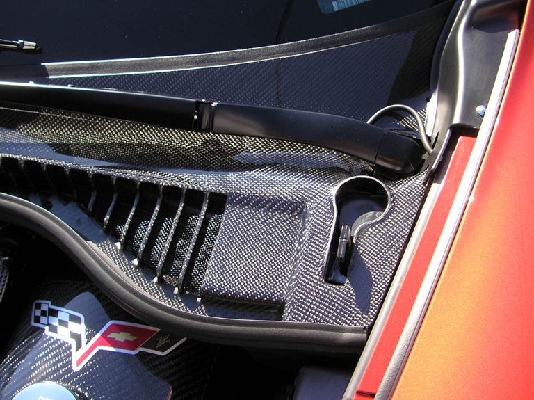 Real Carbon Fiber, C6 Corvette, Windshield Cowl 05-07